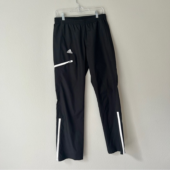 adidas Pants Adidas Climaproof Zipper Pocket Wide Leg Windbreaker Track Pants Mens Small
